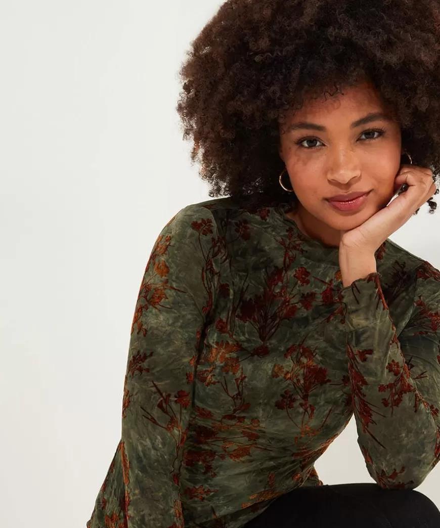 Women Joe Browns Tops, Tunics & Blouses*Danielle Flocked Top