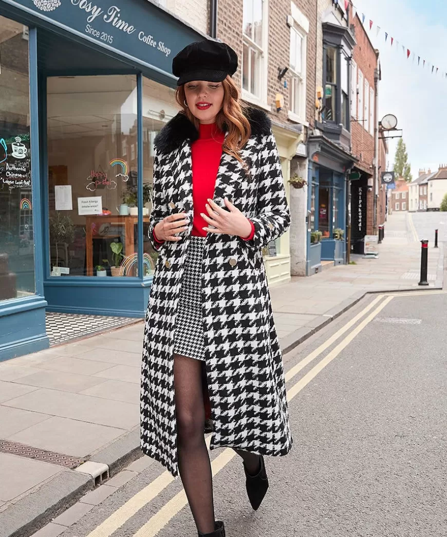 Women Joe Browns Coats & Jackets*Darling Dogstooth Coat