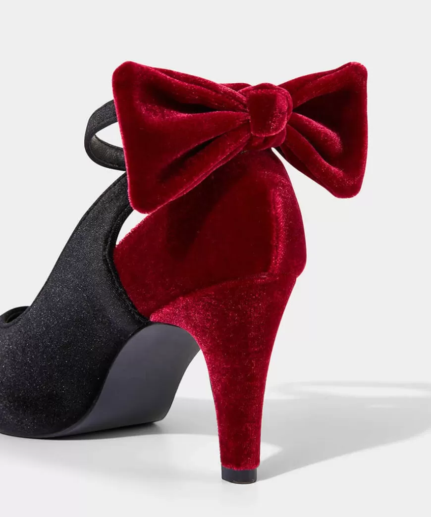 Women Joe Browns Heels | Shoes*Divine Diva Velvet Bow Shoes