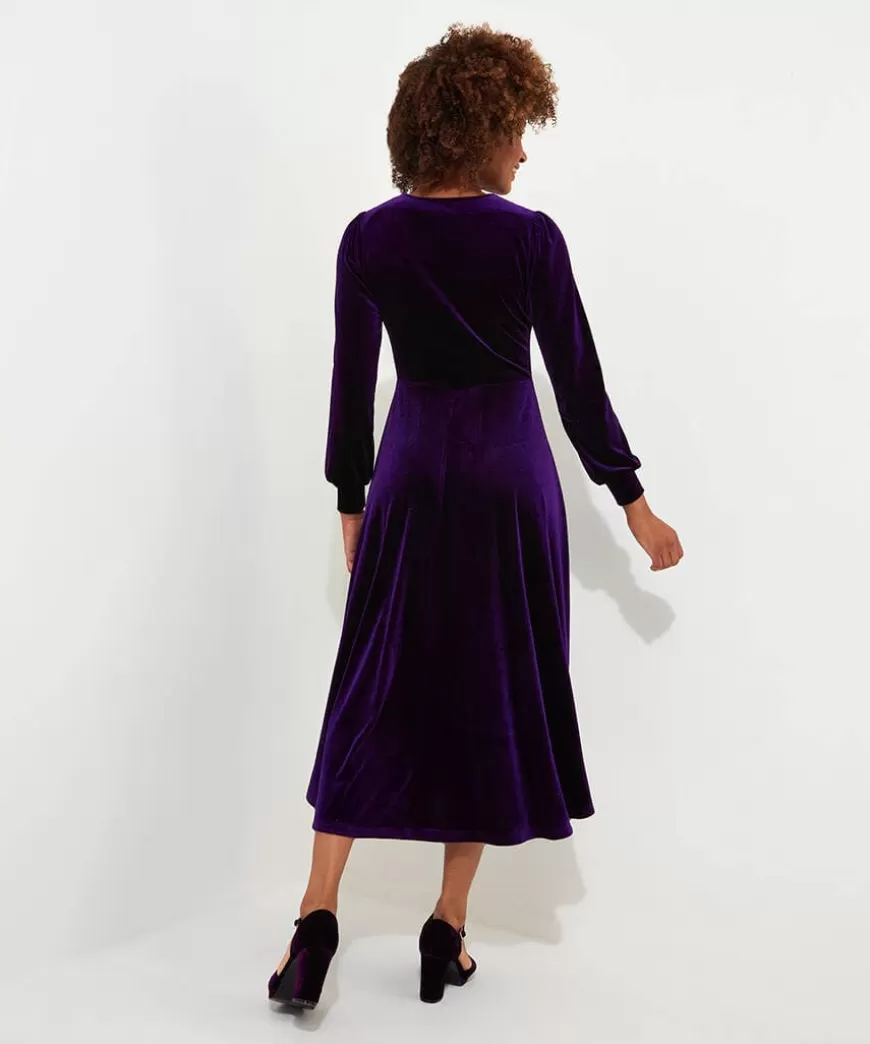 Women Joe Browns Women's Clothing | Petite Collection*Etta Velour Dress