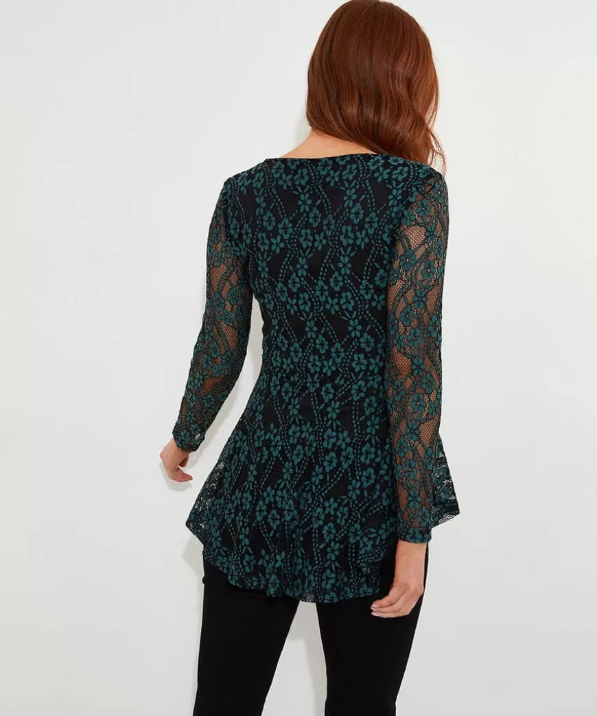 Women Joe Browns Tops, Tunics & Blouses*Georgie Lace Zip Top