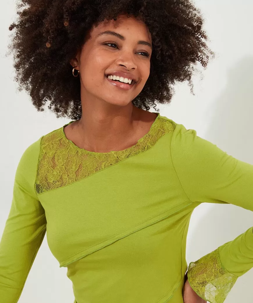 Women Joe Browns Tops, Tunics & Blouses*Josie Lace Trim Top