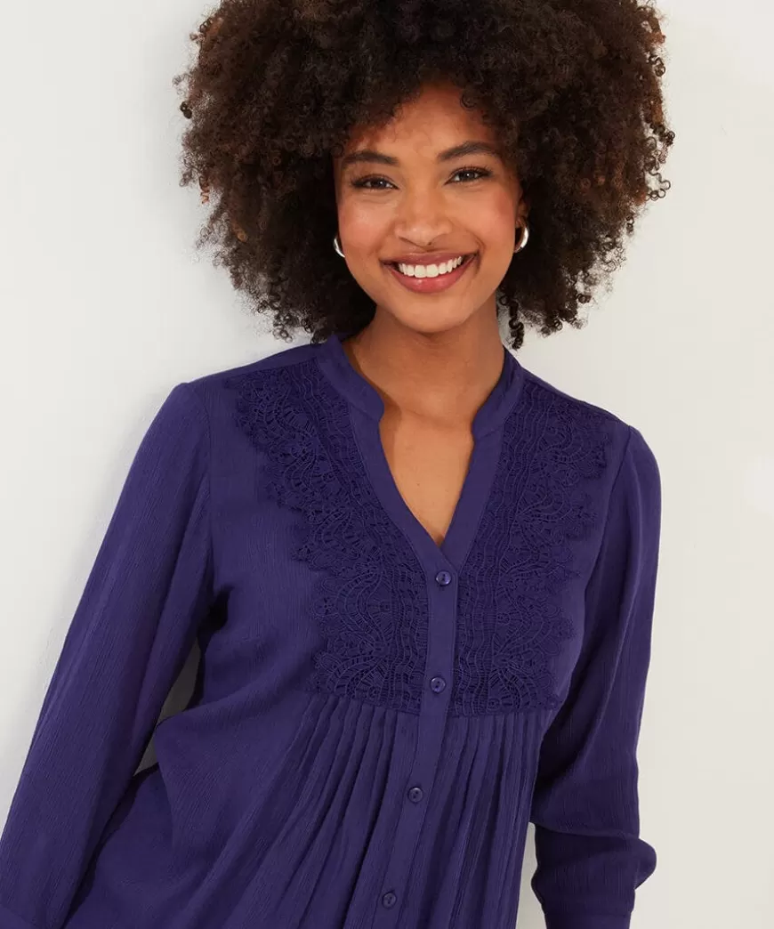 Women Joe Browns Tops, Tunics & Blouses*Lovely Lace Trim Blouse