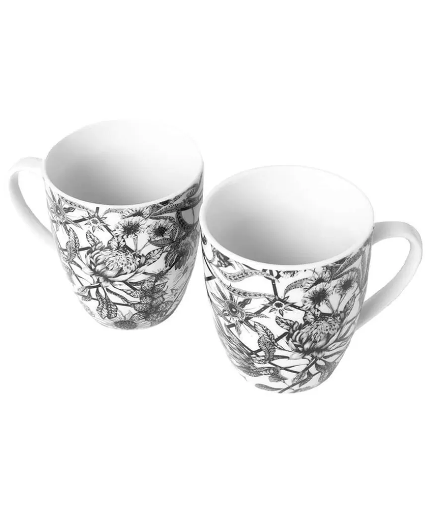 Joe Browns Kitchenware & Dining | Floral Décor*Magnificent Monochrome Floral Mugs