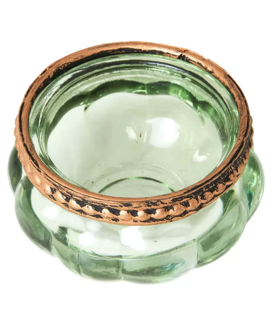 Joe Browns Home Accessories | Candles & Candle Holders*Set Of 4 Lambent Leaf Glass Tealight Holders