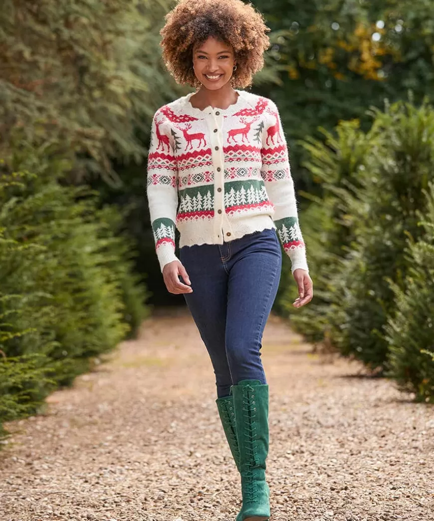 Women Joe Browns Women's Clothing | Novelty Gifts*Winter Scenes Cardigan